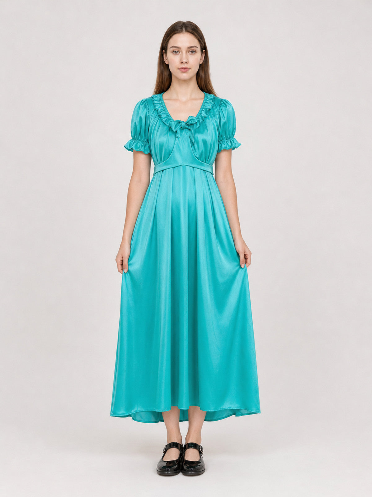 Statue of Liberty-Style Stage Costume on-model view