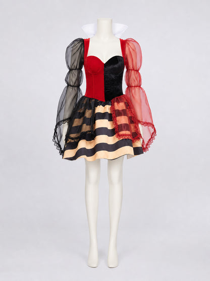 Carnival Cosplay Dress, Red and Black