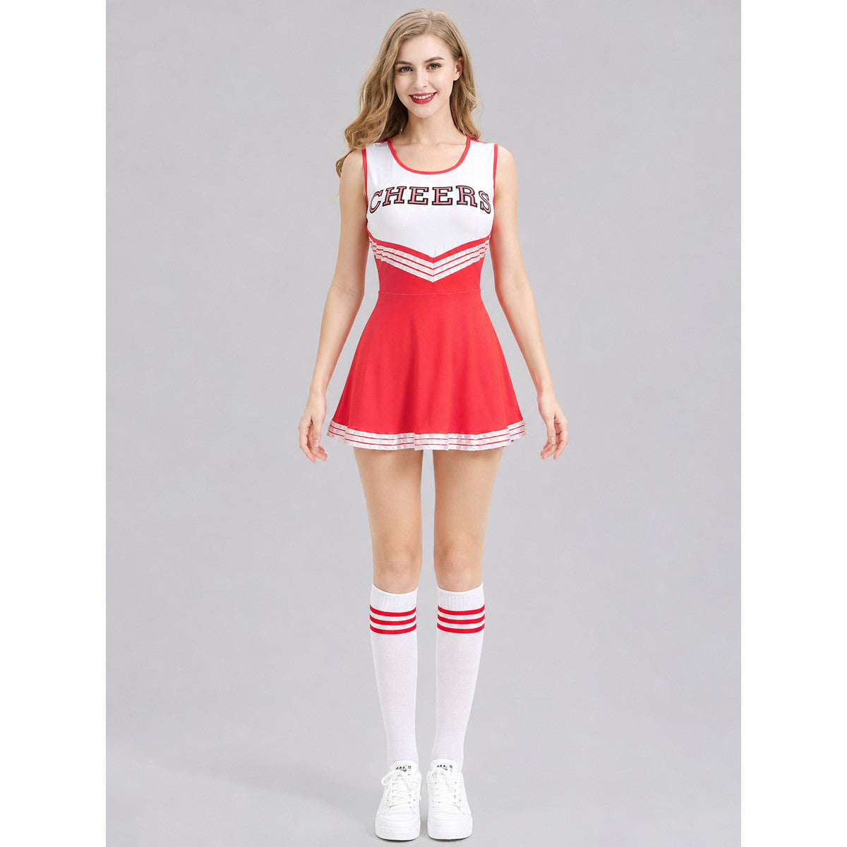 CHEERS Performance Costume, Dress and Pom-Poms