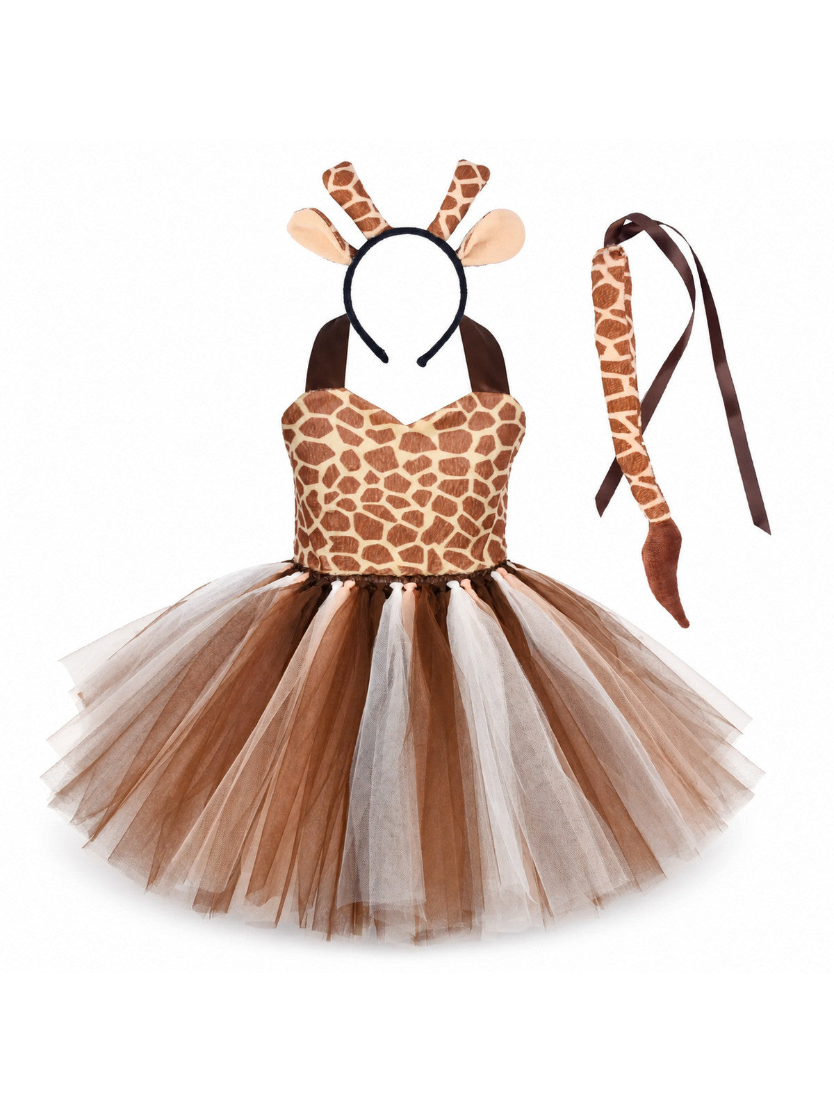 Tiger Costume for Baby Kids Forest Birthday Party Tutu Dress Outfit Toddler