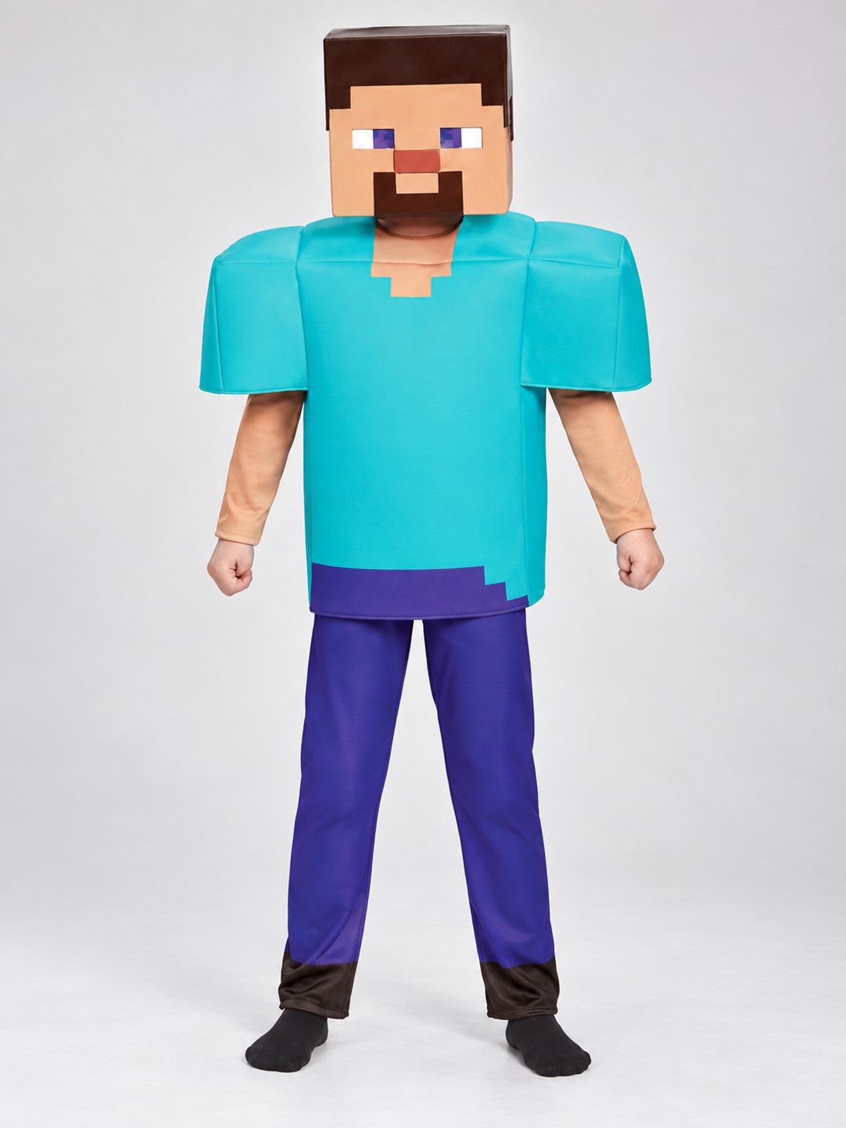 Carnival Costume with 3D Mask and Pixel Design