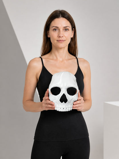 White Skeleton Carnival Mask for Halloween and Cosplay