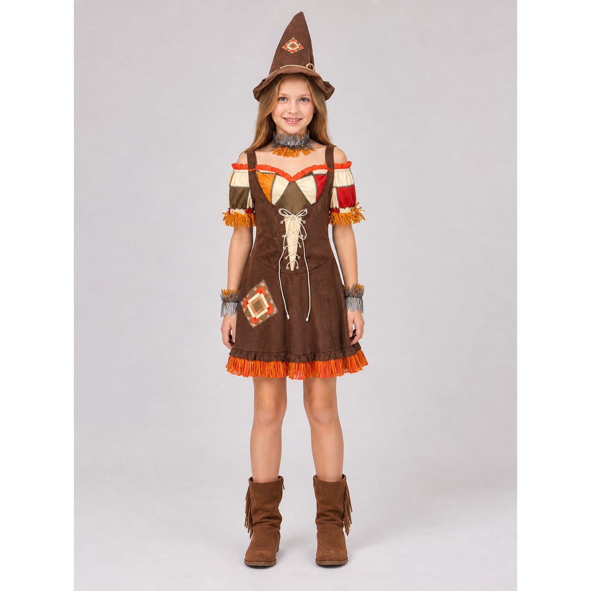 Witch Costume with Hat and Fringe