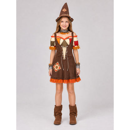 Witch Costume with Hat and Fringe