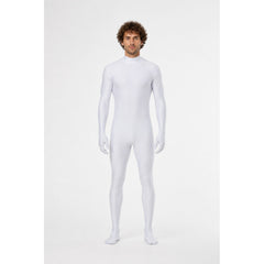 White Jumpsuit with Attached Gloves and Socks