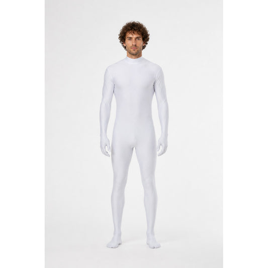 White Jumpsuit with Attached Gloves and Socks main product view