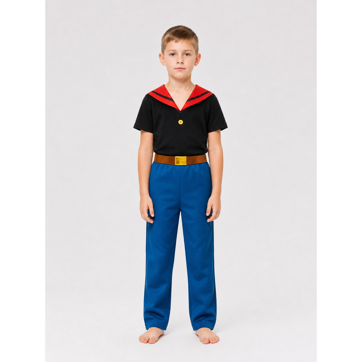 Cosplay Costume with Sailor Collar on-model view