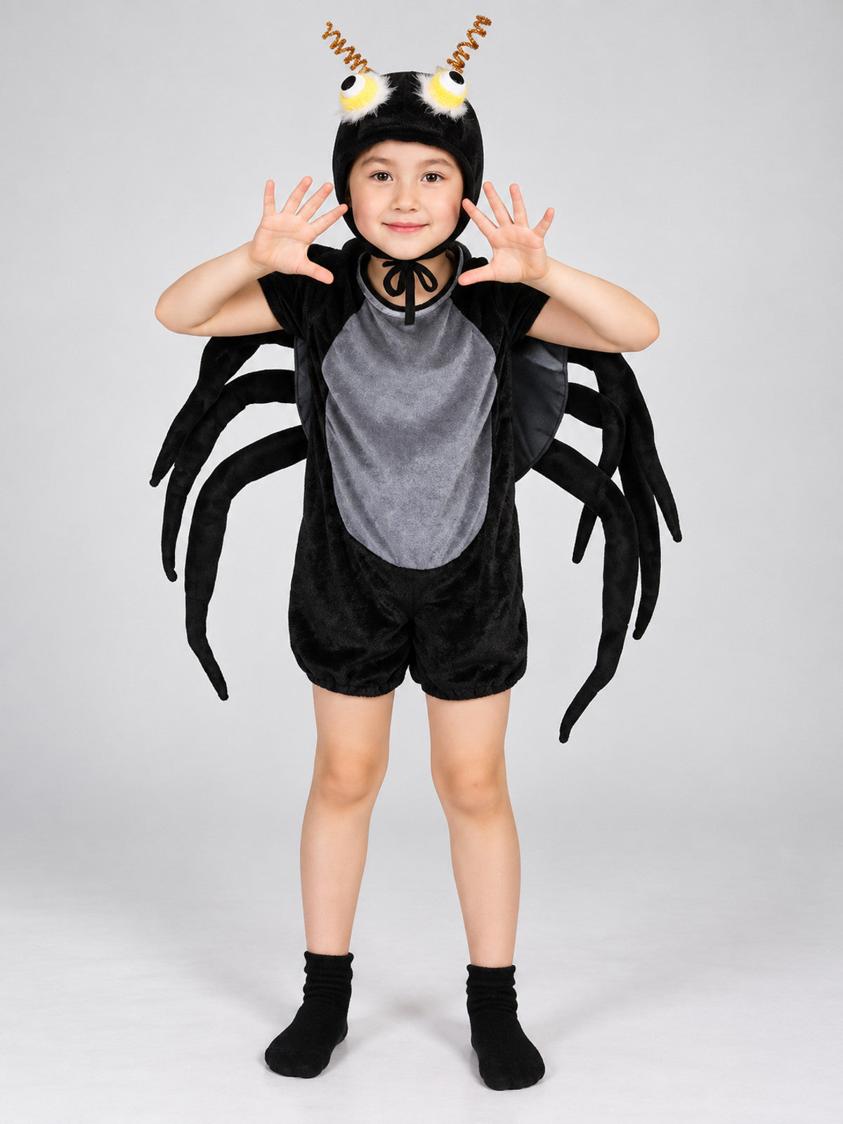 Kids' Spider Carnival Costume with Legs and Headpiece