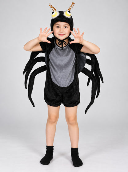 Kids' Spider Carnival Costume with Legs and Headpiece