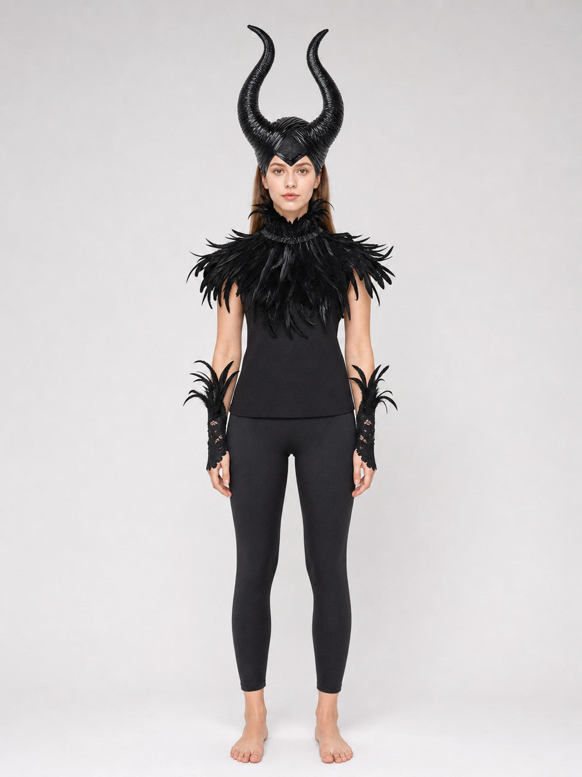 Carnival Headpiece with Black Horns