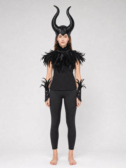 Carnival Headpiece with Black Horns