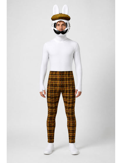 Rabbit Costume with Mask and Plaid Jumpsuit main product view