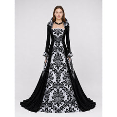 Gothic Victorian-Style Hooded Dress