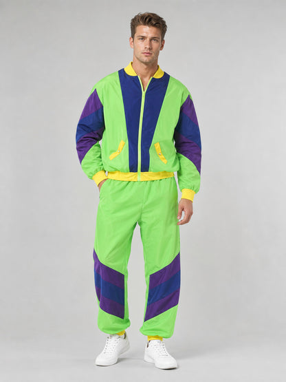Retro Disco Costume with Jacket, Pants, and Headband
