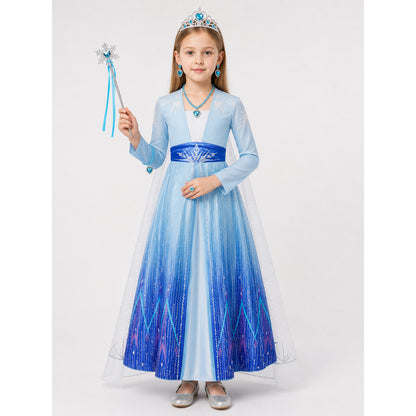 Blue Princess Costume for Halloween and Cosplay
