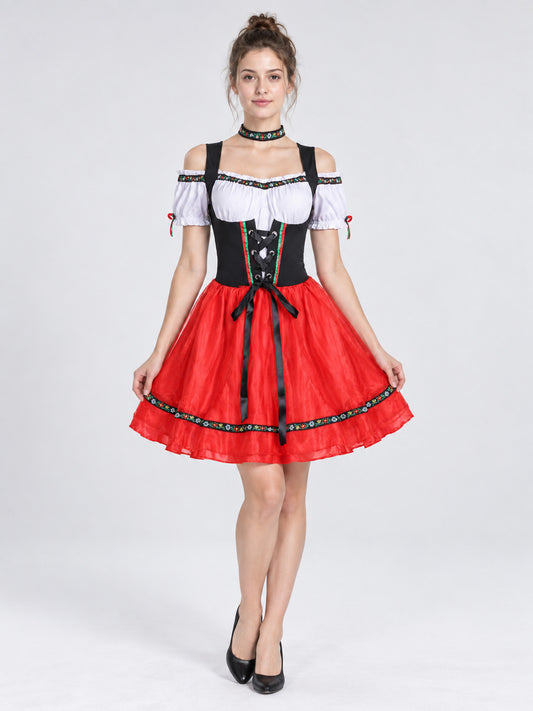 Oktoberfest Costume with Corset Bodice and Choker