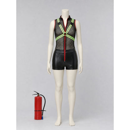 Sleeveless Romper with Mesh Top on-model view