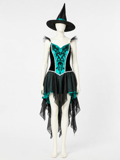 Halloween Witch Costume with Corset