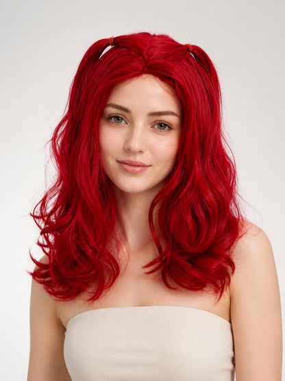 Red Carnival Wig for Halloween and Cosplay main product view