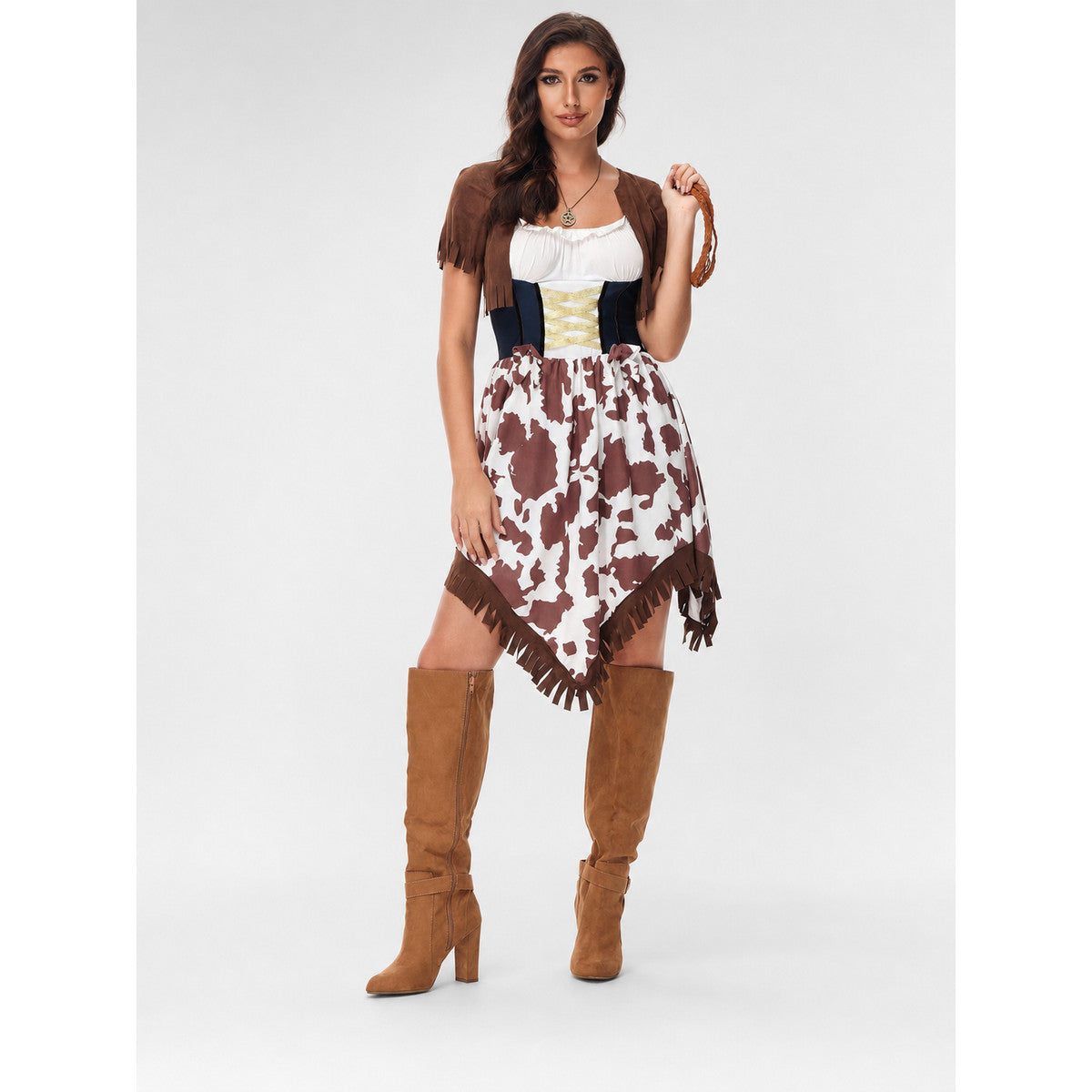 Western-Style Fringe Stage Costume