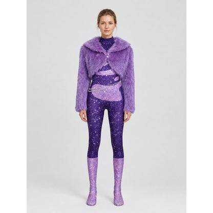 Cosplay Costume: Jumpsuit, Jacket, and Chain on-model view