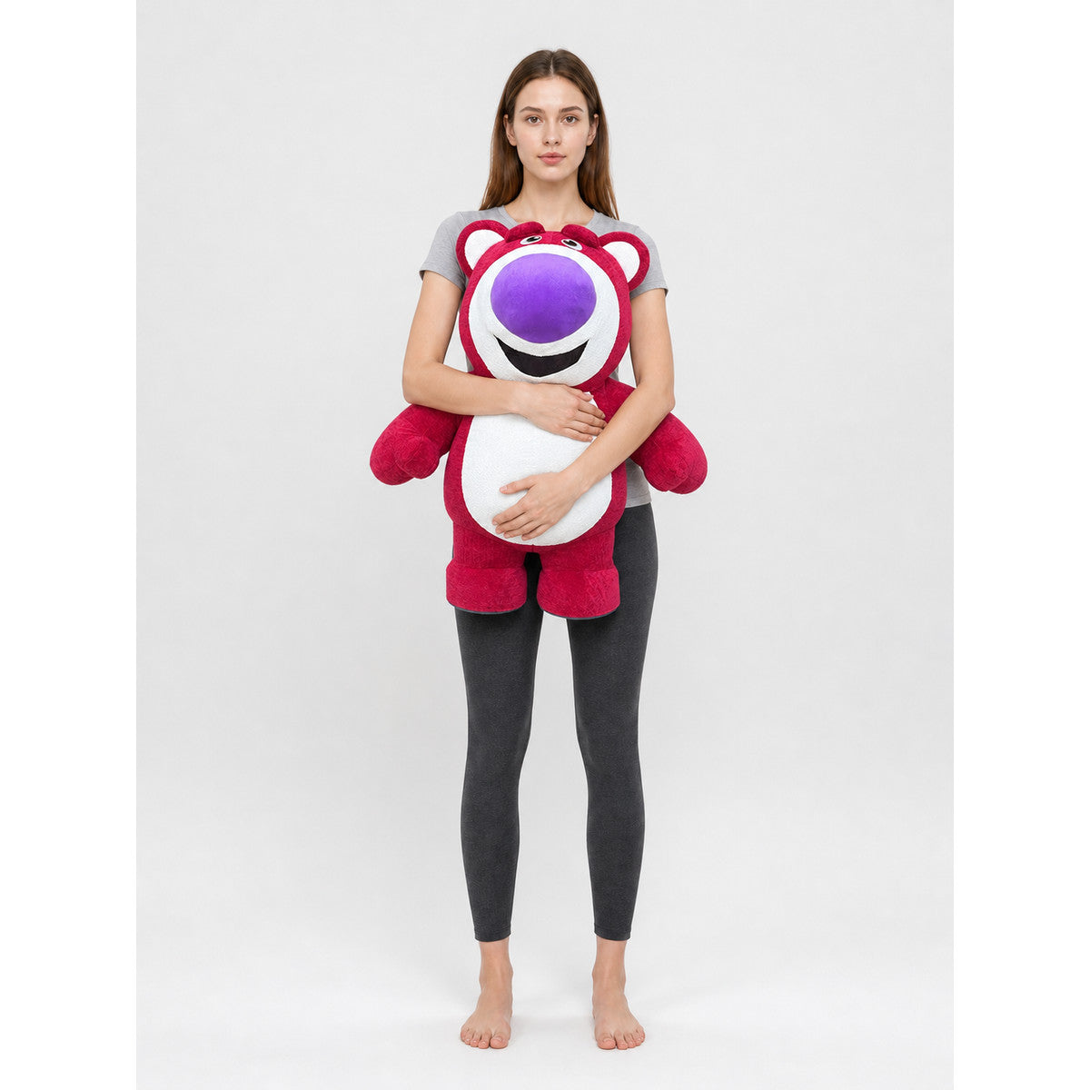 Large Plush Bear Figure for Decor and Photos on-model view