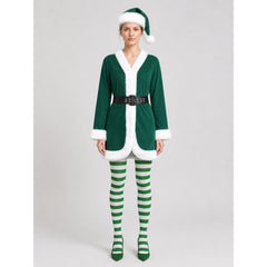 Carnival Costume with Tights, Hat, and Belt