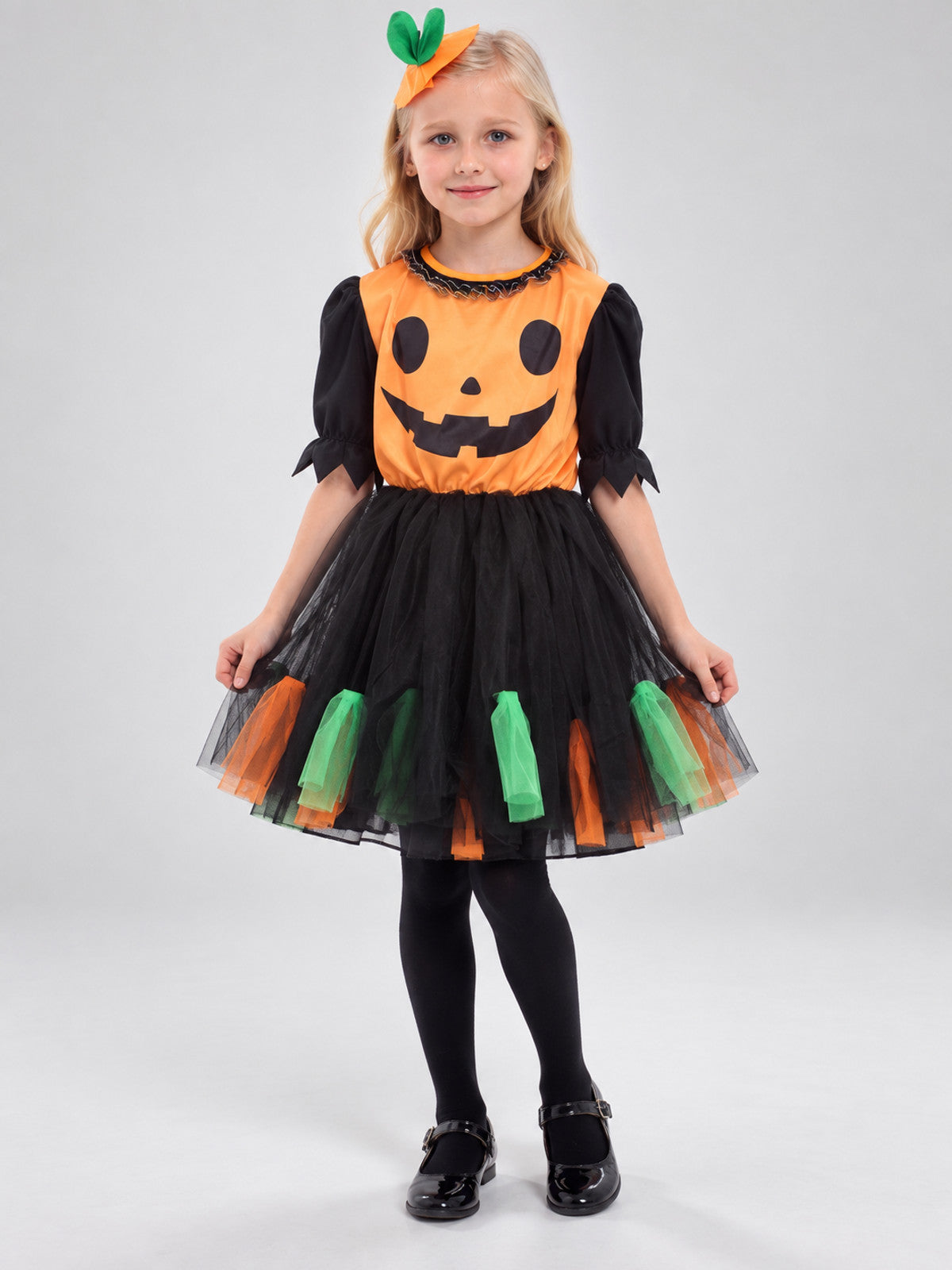 Kids' Pumpkin Carnival Costume with Headband