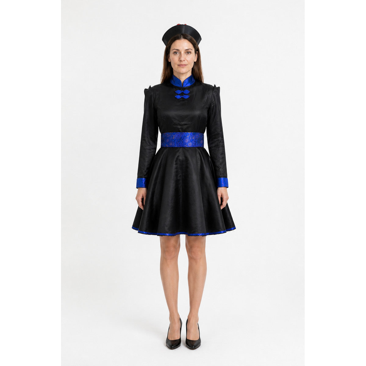 Fitted Zombie Dress with Long Sleeves for Halloween main product view
