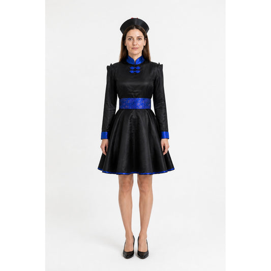 Fitted Zombie Dress with Long Sleeves for Halloween main product view