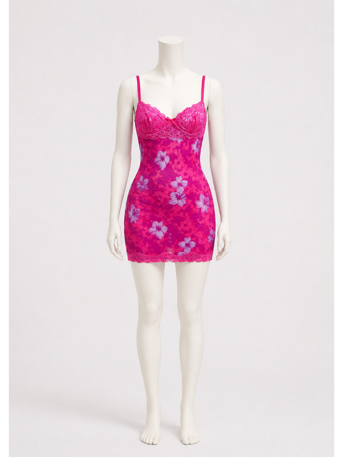 Floral Print Dress with Thin Straps main product view