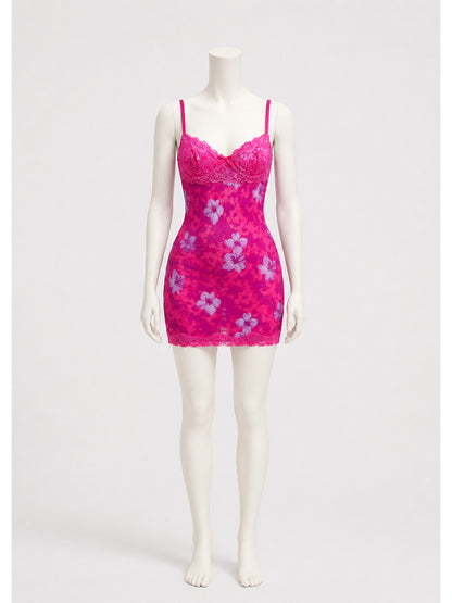 Floral Print Dress with Thin Straps main product view