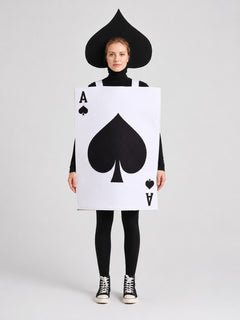 Ace of Spades Playing Card Carnival Costume for Halloween