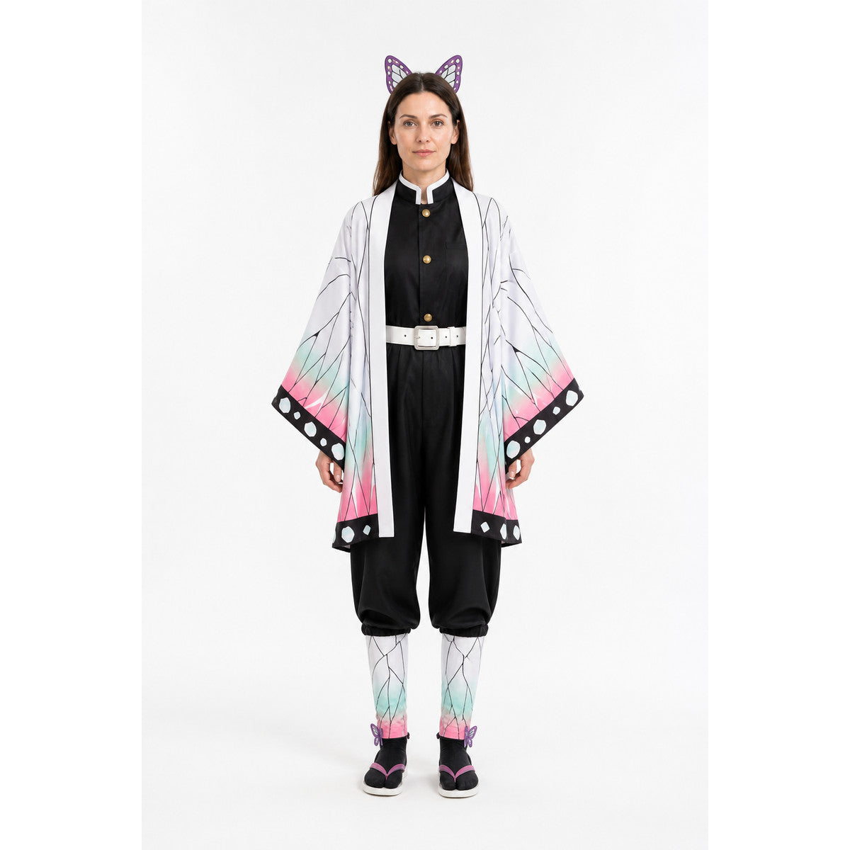 Cosplay Costume with White Cape and Butterfly main product view