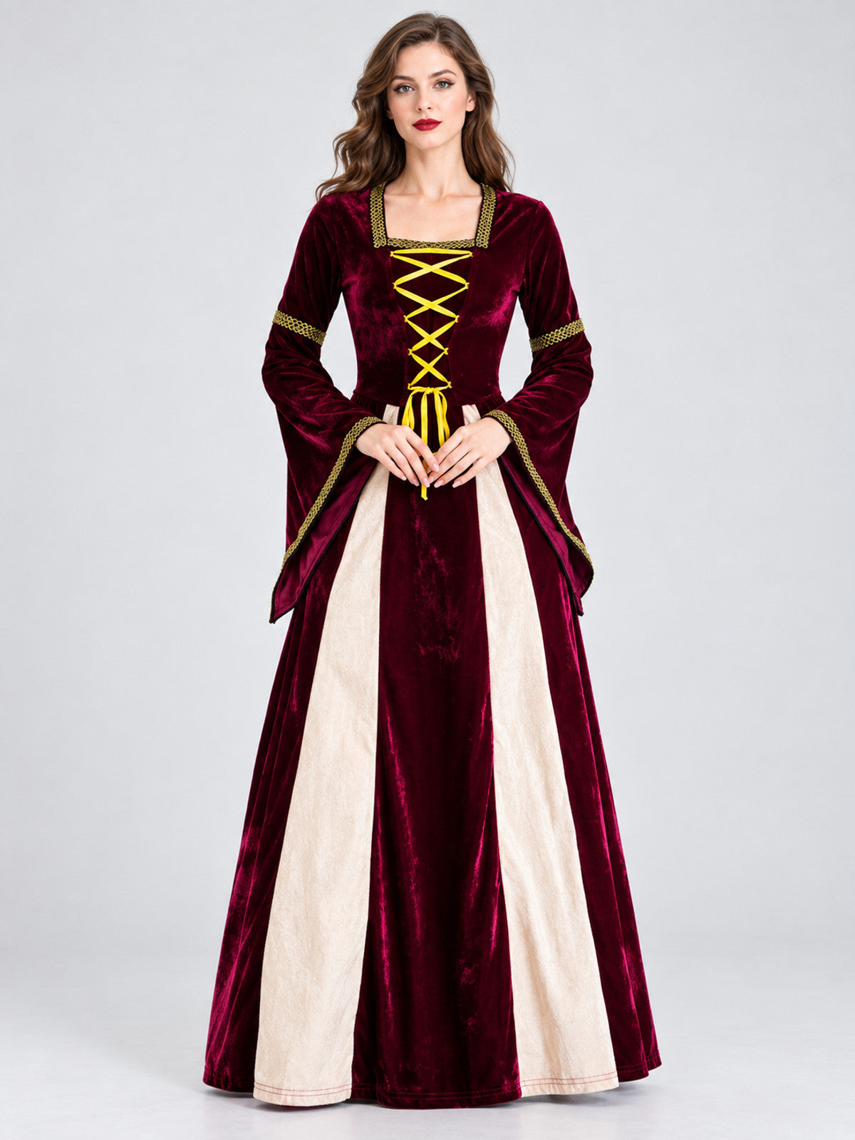 Halloween Carnival Dress, Dark Burgundy