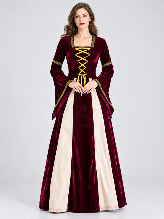 Halloween Carnival Dress, Dark Burgundy
