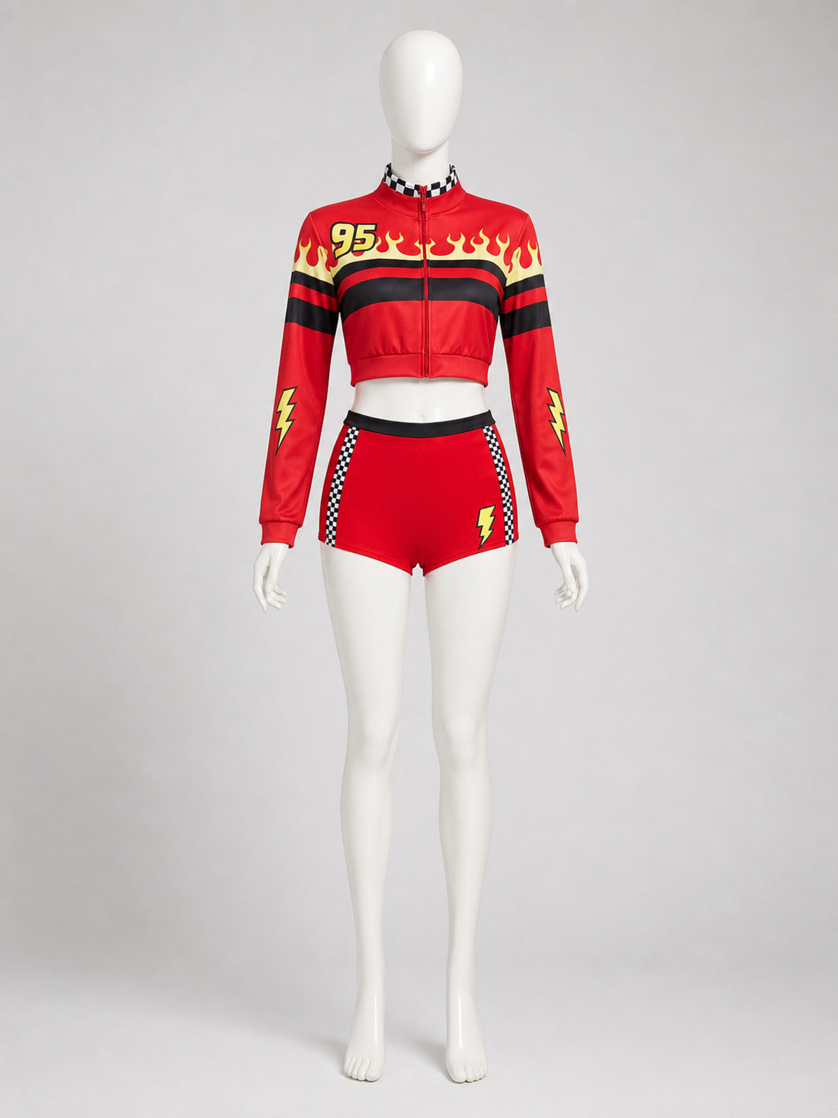 Two-Piece Racing-Style Stage Costume front view