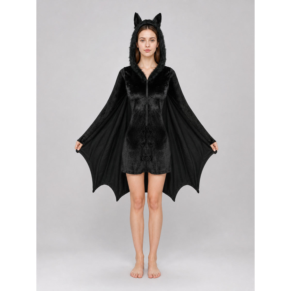 Black Bat Jumpsuit Costume for Cosplay