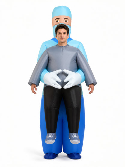 Funny Double Inflatable Halloween Costume front view