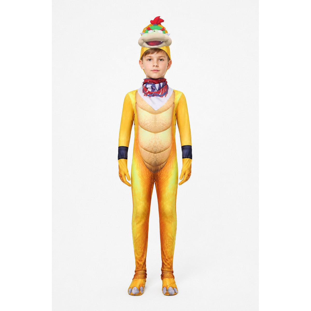 Bowser Cosplay Jumpsuit with Headwear and Tie main product view