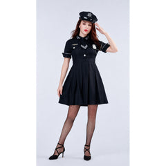 Police Uniform Costume with Skirt and Cap