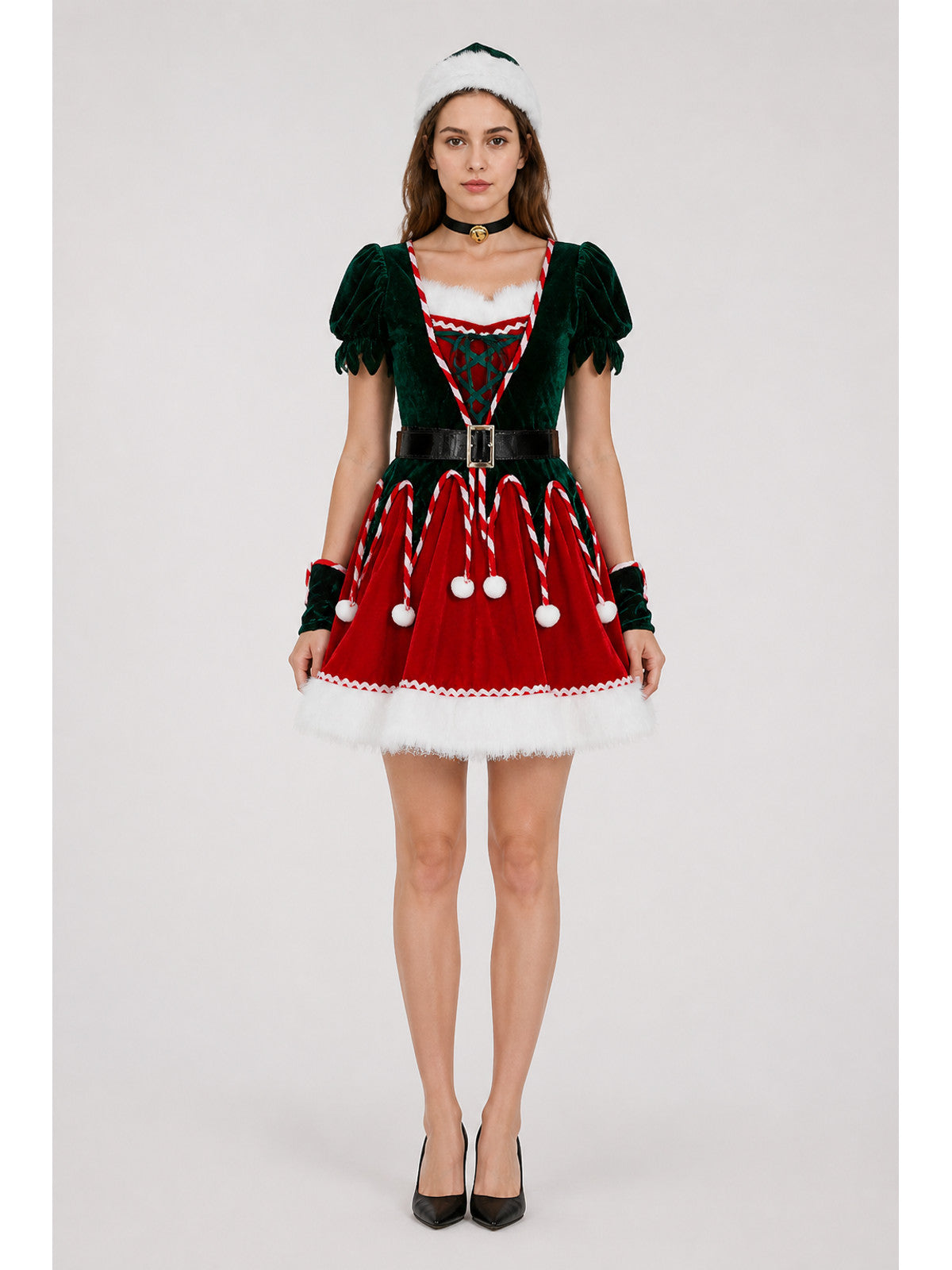 New Year's Carnival Costume with a Full Skirt main product view