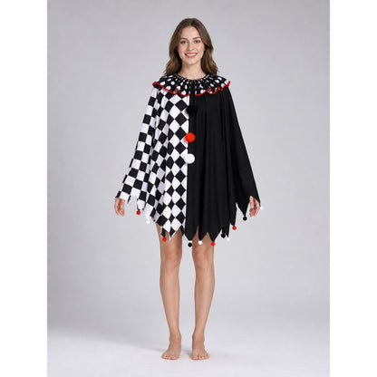 Plaid Theatrical Cosplay Cape Costume