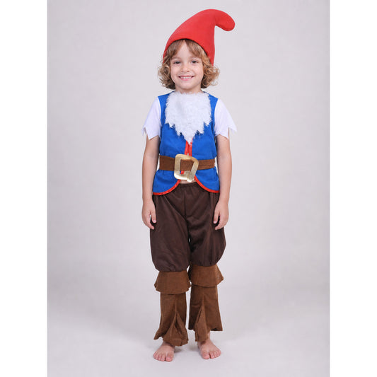 Dwarf costume with beard for parties