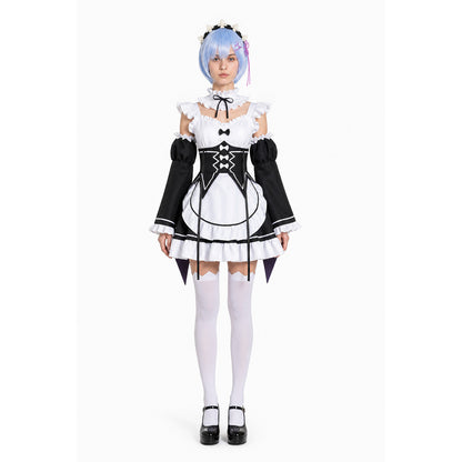 Lolita Maid Rem Cosplay Costume for Halloween main product view
