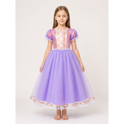 Princess Costume Dress with Sequins and Full Skirt main product view