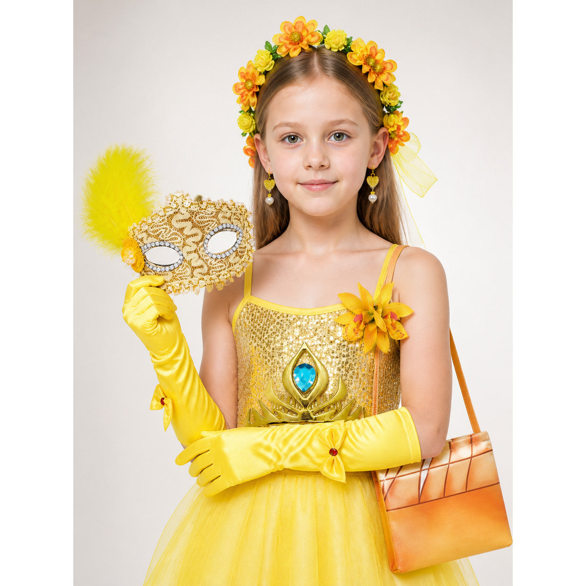 Halloween Carnival Headwear with Crown and Mask main product view