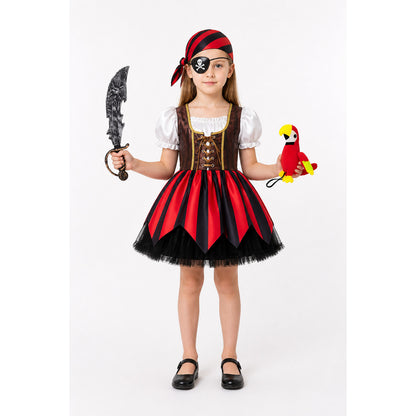 Pirate Costume with Dress and Accessories for Children main product view