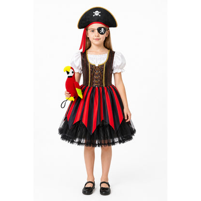 Pirate Costume with Dress and Hat for Carnival main product view