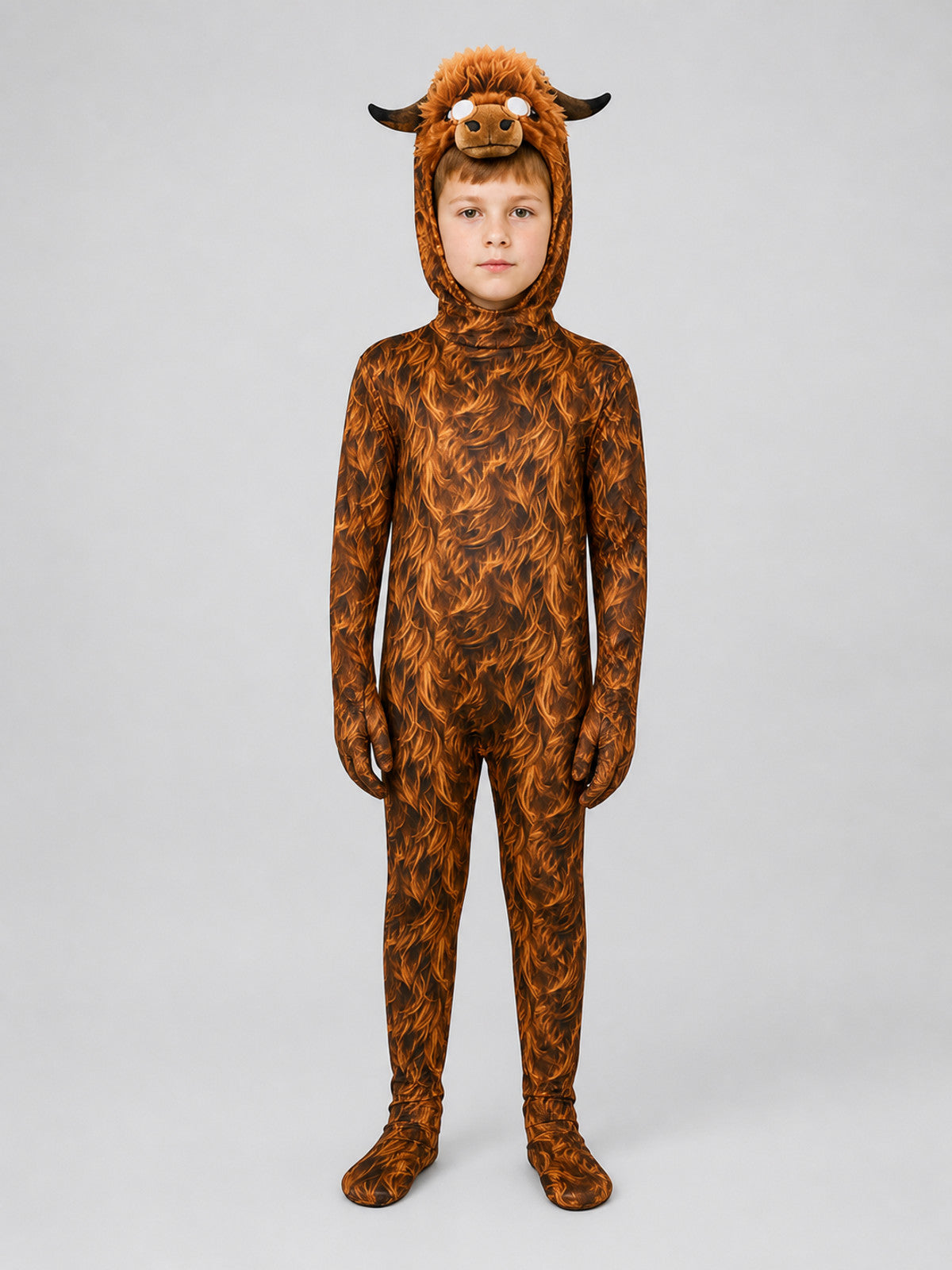 “Scottish Cow” Cosplay Costume — Jumpsuit on-model view